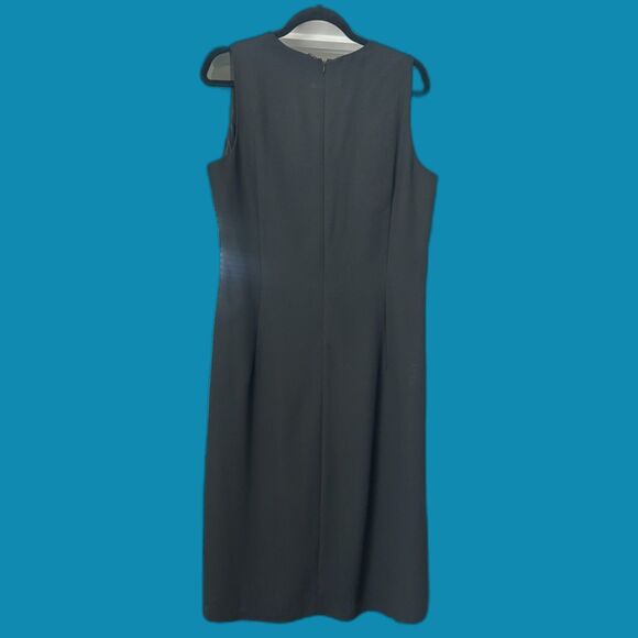 Vintage Depeche Dress Women's Size 16 Color Black Lined Yves Cossette Mode - Picture 5 of 12